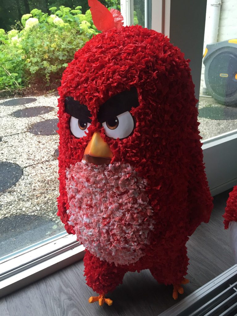 Angry Bird piñata, handgemaakt door Biba pinata