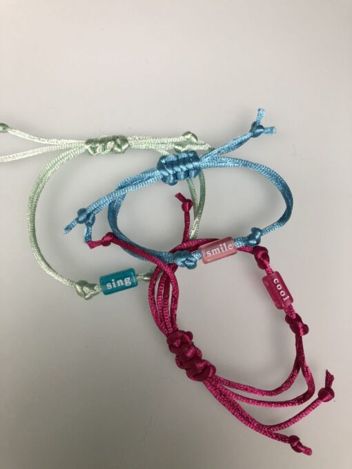 Tekst armbandje