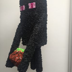 Minecraft Enderman piñata, handgemaakt door Biba pinata