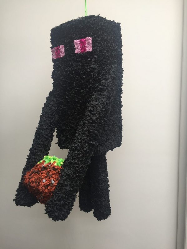 Minecraft Enderman piñata, handgemaakt door Biba pinata