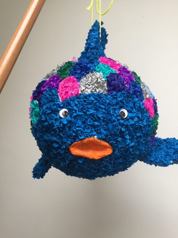 Mooiste vis van de zee piñata, handgemaakt door Biba Pinata