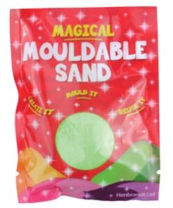 kneedbaar zand, vulling voor in een pinata