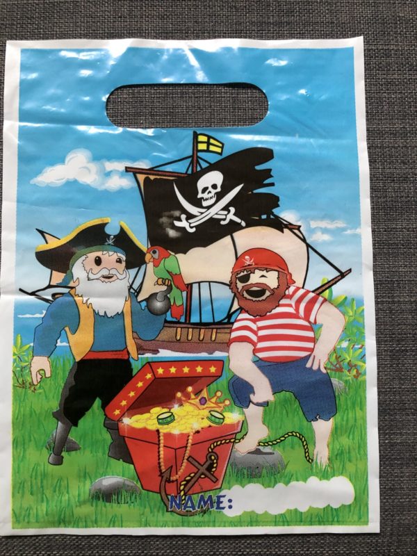 traktatie zakje in piraten thema