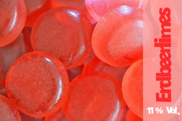 snoep met alcohol met strawberry daiquiry smaak