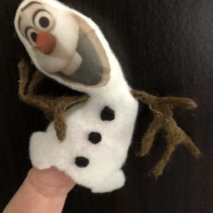 Olaf Frozen vingerpoppetje, vulling voor in een pinata