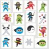 ninja tattoo stickers