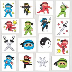 ninja tattoo stickers