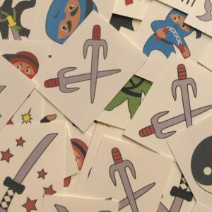 ninja tattoo stickers