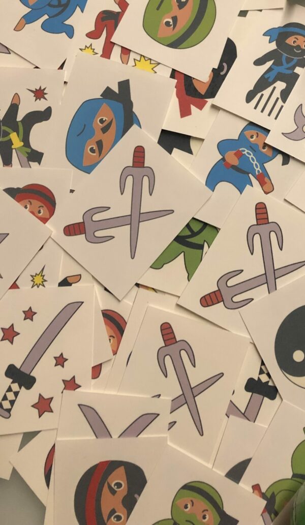 ninja tattoo stickers