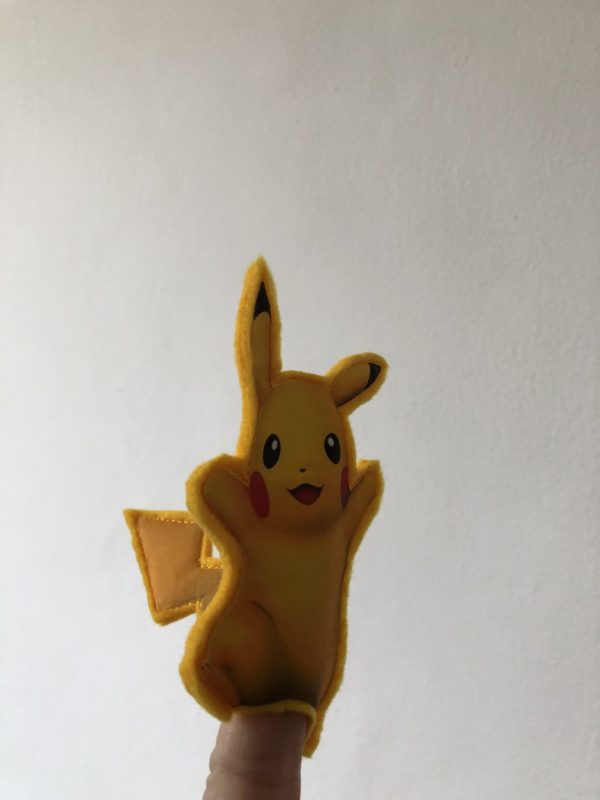 pokemon pikachu vingerpoppetje, vulling voor in een Biba pinata