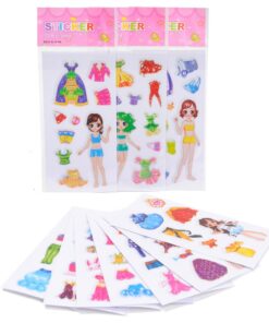 aankleedpoppetje stickers, vulling voor in een pinata