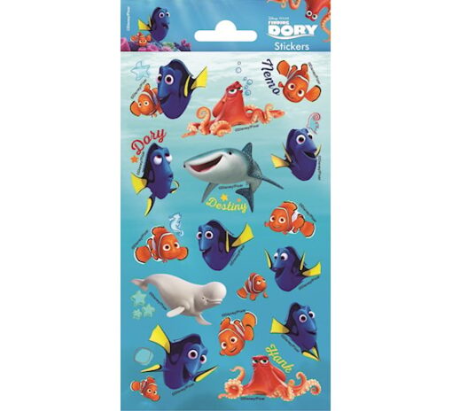 Nemo en Dory stickervel, vulling voor in een pinata