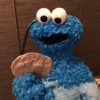 koekiemonster pinata, handgemaakt door Biba Pinata