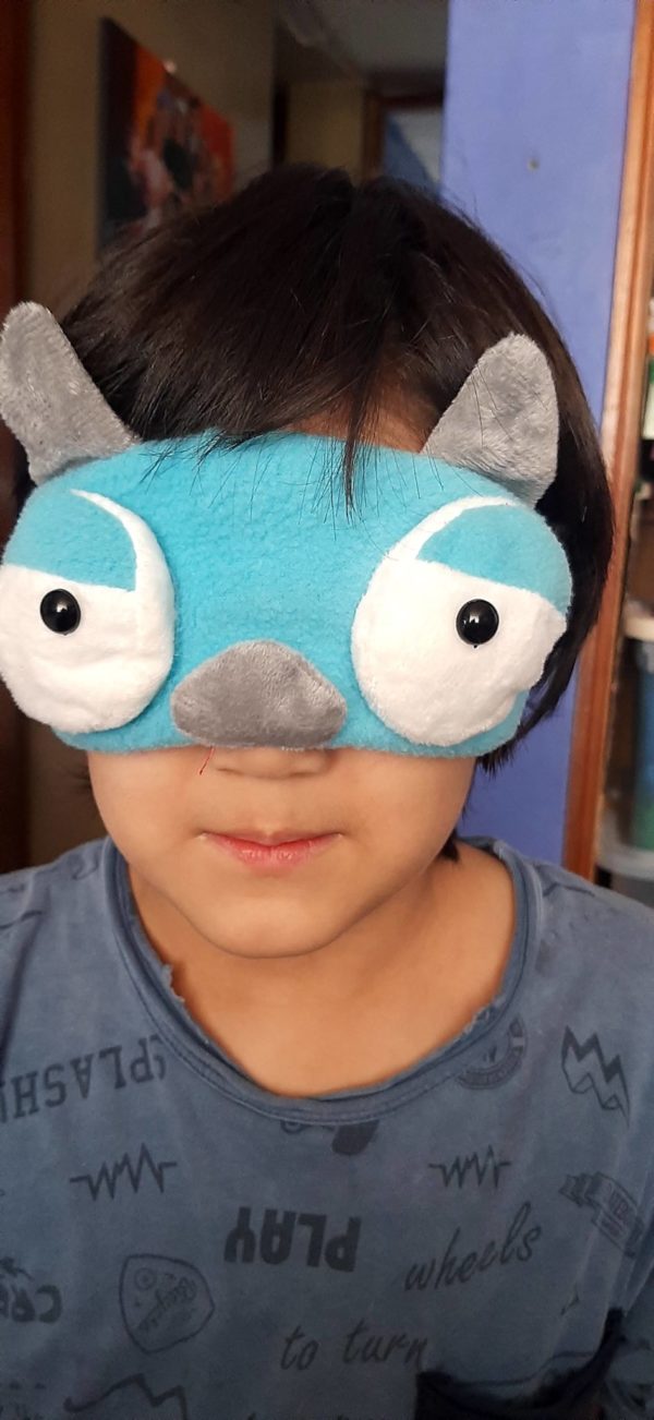 blauw monster oogmasker