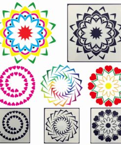 mandala sjabloon, vulcadeautje voor in een pinata