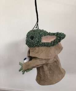 Alternative view of Baby Yoda pinata