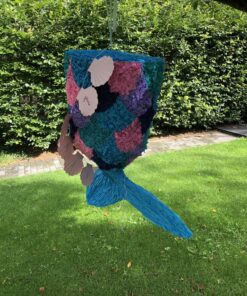 Zeemeermin staart pinata, handgemaakt door BIba Pinata