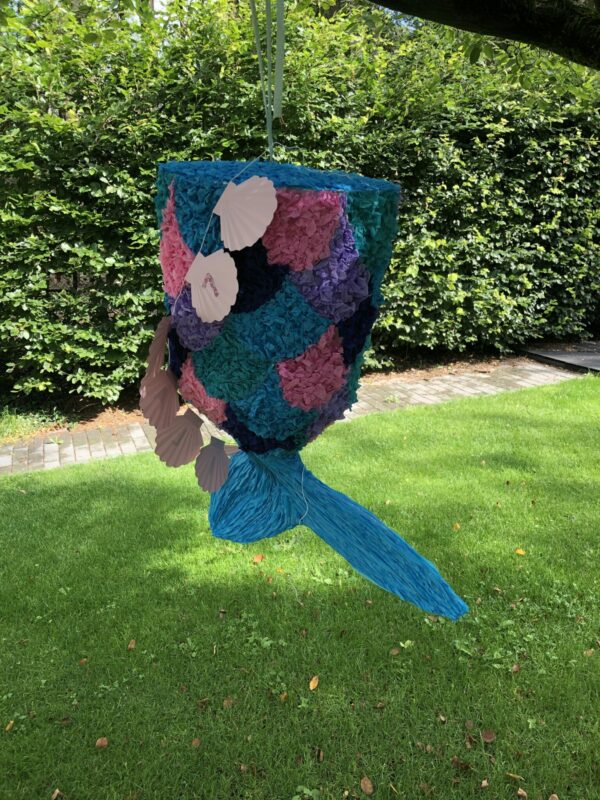 Zeemeermin staart pinata, handgemaakt door BIba Pinata