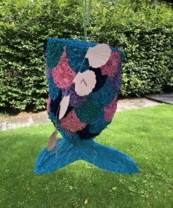 Zeemeermin staart pinata, handgemaakt door BIba Pinata