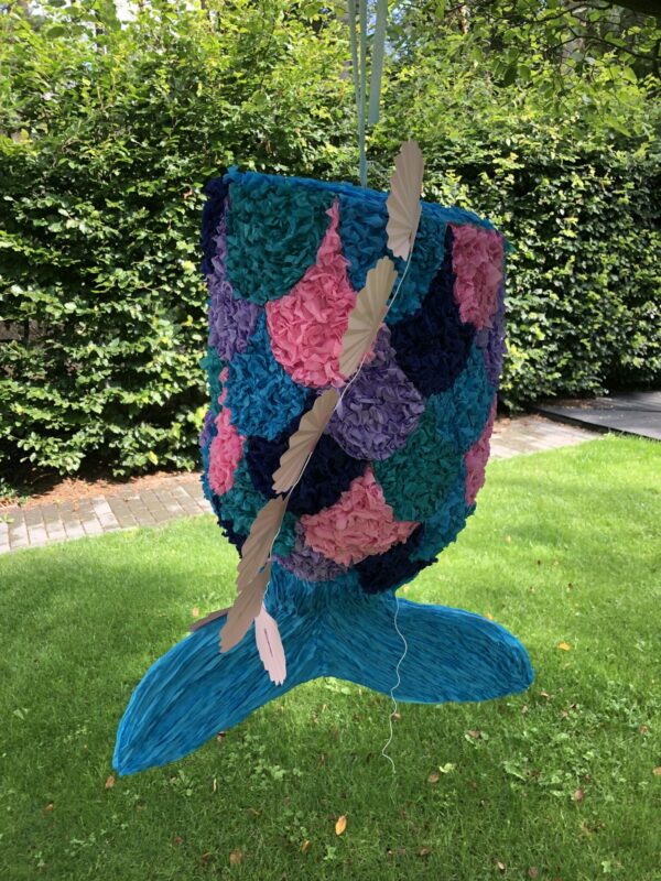 Zeemeermin staart pinata, handgemaakt door BIba Pinata