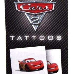 cars tattoo sticker, vulcadeautje voor in een pinata