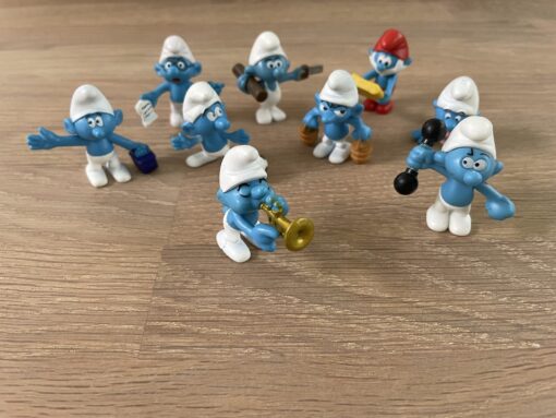 mini smurf, vulcadeautje voor in een pinata