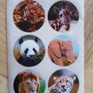 dieren stickertjes, vulcadeautje voor in een pinata