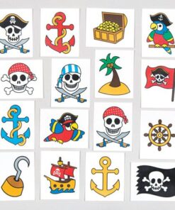 piraten tattoo, vulcadeautje voor in een pinata
