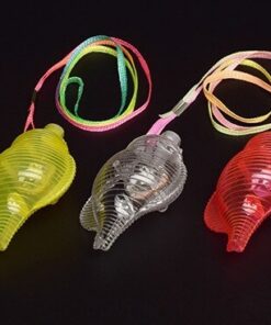 schelpen fluitje, vulcadeautje voor in een pinata
