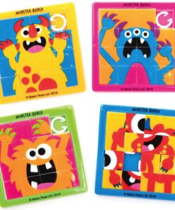 monster schuifpuzzeltje, vulcadeautje voor in een pinata