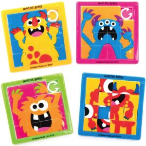 monster schuifpuzzeltje, vulcadeautje voor in een pinata