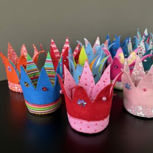 mini prinsessen kroontje, handgemaakt door Biba Pinata