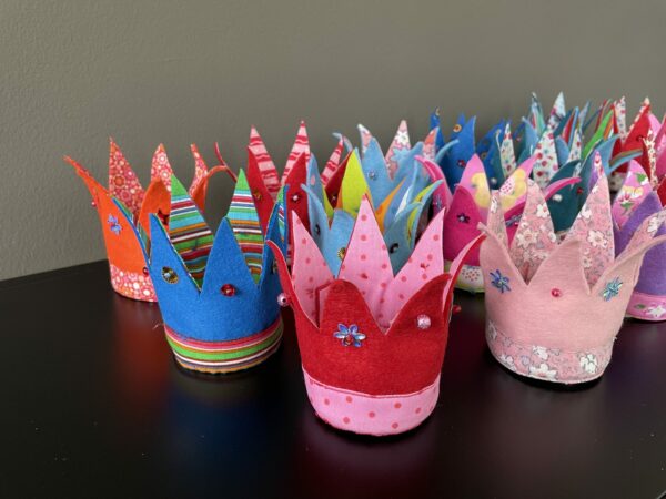 mini prinsessen kroontje, handgemaakt door Biba Pinata