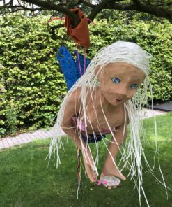zeemeermin pinata, handgemaakt door Biba Pinata