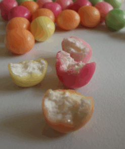 maoam pinballs, snoep voor in een pinata