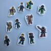 Roblox tattoo sticker, vulcadeautje voor in een Roblox pinata