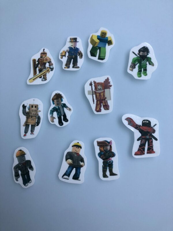 Roblox tattoo sticker, vulcadeautje voor in een Roblox pinata