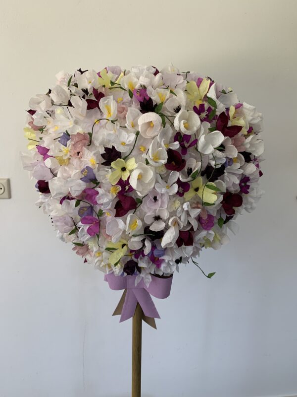 weddingpinata hart met bloemen