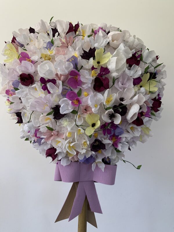 weddingpinata hart met bloemen